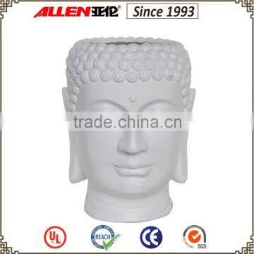 33 cm fiberglass resin buddha head planter