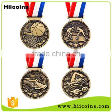 China Wholesale Europe Regional Feature Custom die-cast Metal Cheap Sports Medal