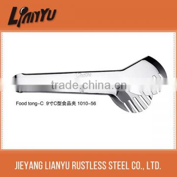 New design nice stainless steel noodles tongs