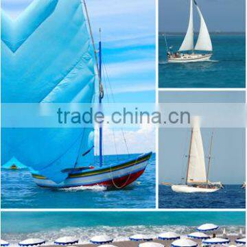 2016 new fresh seascape canvas painting prints sailing boat canvas wll decor hanging