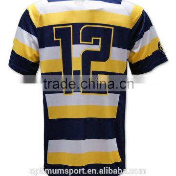 Men subliamted rugby shirts/rugby jersey/rugby team wear