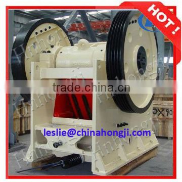 Zhengzhou Hongji high efficiency durable jaw crusher pe400x600 with large capacity and good price