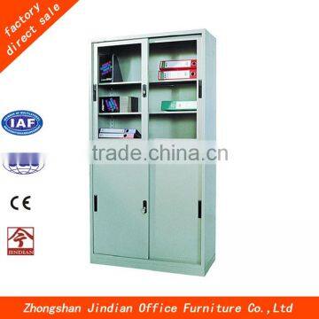 Classical office metal sliding door cupboard