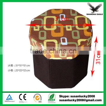 Most Popular Leather Storage Ottoman with Imprint Logo (diectly from factory)