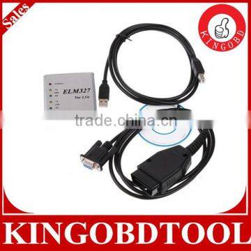 cost-effective 2014 OBD2 /OBDII scanner ELM 327 car diagnostic interface scan tool ELM327 USB with more cables