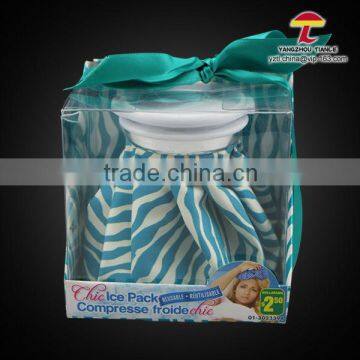 blue zabra smooth stripe pattern ice bag