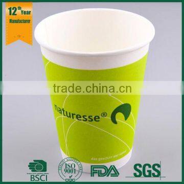 Disposable 8oz PLA Coated Paper Coffee Cups for Wholesale