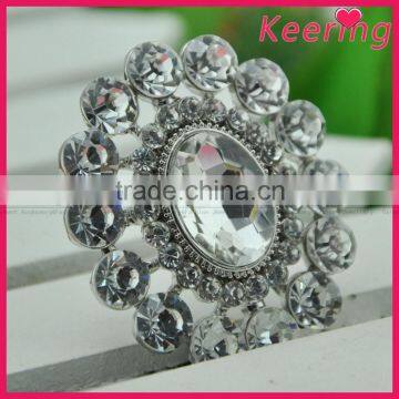 Vintage oval rhinestone brooch for wedding bouquet WBR-1560