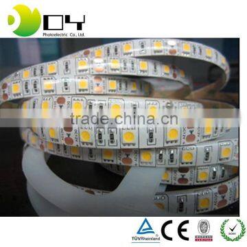 2016 China Supplier Waterproof 5050 24v Led Strip 5m/roll in Stock Warm White