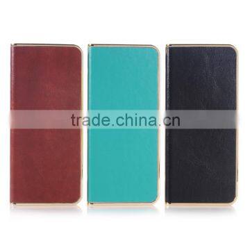 Mobile phone power bank charger 10000mah for smartphone leather case high level