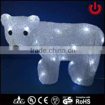 christmas decorative LED motif lights with bear