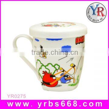 Best Quality V Shape Bone China Mug Color Changing Mug With Lid