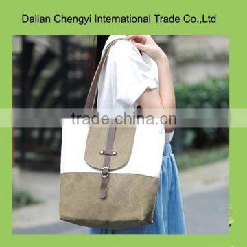 Promotional hot sale foldable eco cotton shoulder bag for ladies