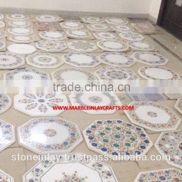 Exporter Of Marble Inlaid Table Top, Decorative Marble Tables