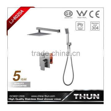 Dual-function SUS304 shower,mixer rain shower set,bath set