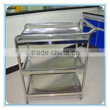 20 Years Factory TOP Quality 304 Stainless Steel Lab Trolley photo-2