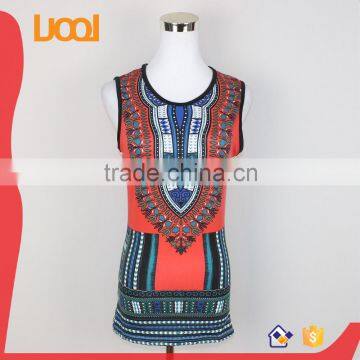 2016 latest super wax print fabric low price wholesale blouses