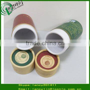 Hot stamping gold logo cosmetic round paper tube essential oil packaging paper tube