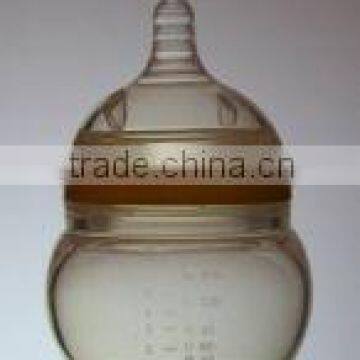 Eco-friendly High quality silicone nipple bottle with the BPA free test