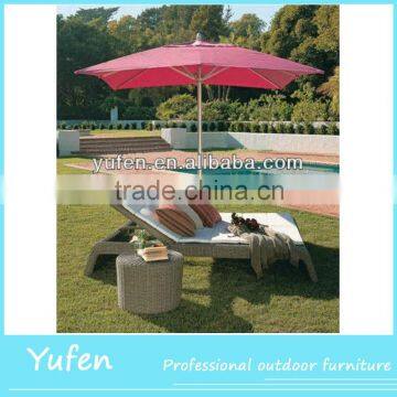 Rattan outdoor used chaise lounge