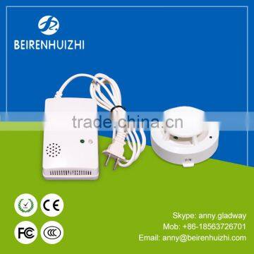 9V battery operated wireless fire alarm heat detector for hotel use