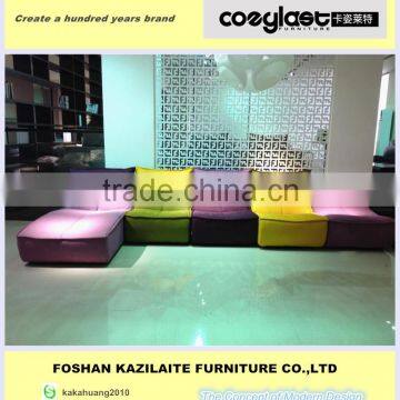 Heated sectional modular sofa