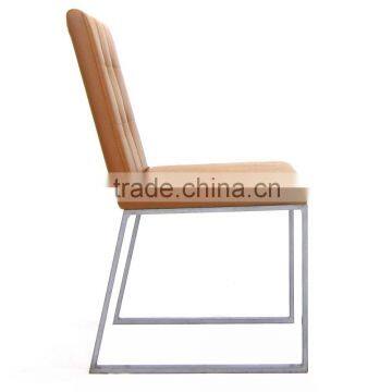 Silver Painting Metal Leg Dining Room Chair photo-2