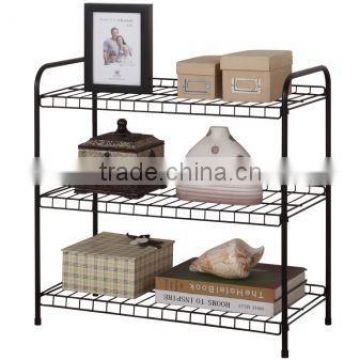 Home organization 3 tiers metal shoe & storage rack