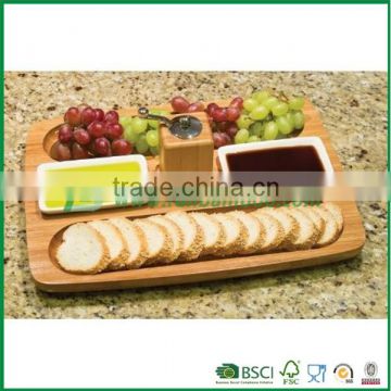 Creative bamboo wood snack serving tray party platter                        
                                                                                Supplier's Choice