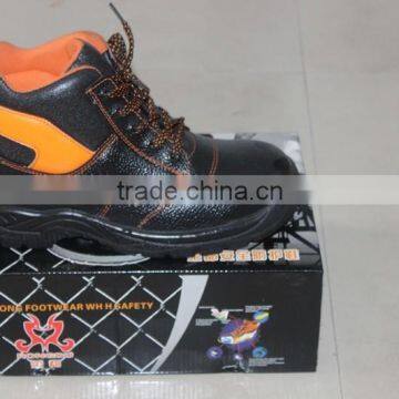 2015 Industrial safety shoes with high quality, embossed leather, sturdy leather, cheap safety shoes