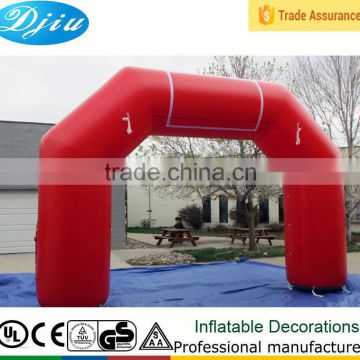 DJ-GM-34 red inflatable door arch racing finish line and advertising china manufacture