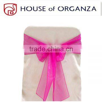 Chair Decoration Tie Organza Sash