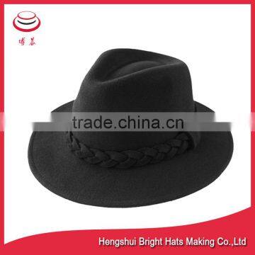 Fashion Wool Felt Fedora Hat for men and women