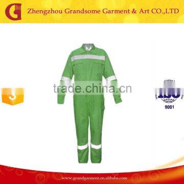 Solid Green Factory Hi Vis Reflective Working Coverall