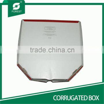 WHITE CARDBOARD PRINTED PIZZA CURRAGATED BOX photo-6