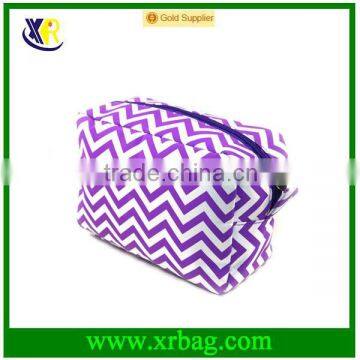 Striped cheap Chevron Make-Up Cosmetic Tote Bag Carry Case