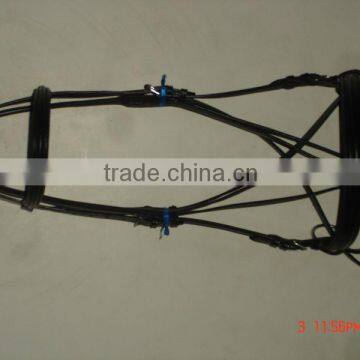 leather bitless bridle