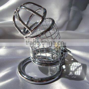 Chastity Male Mesh Cage CBT Device Locking Restraint 50mm Ring Mesh50 Best Quality