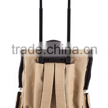 Backpack on Wheels Pet Travel Rolling Carrier Backpack Luggage on Wheels With Mat photo-4