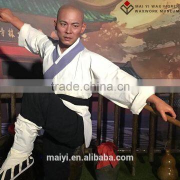 simulated custom silicone portrait of famous Kung Fu star Jet Li