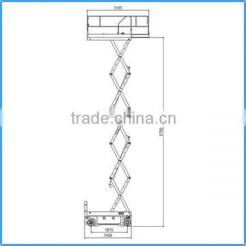 10M Electro Scissor Lift Made in China With CE
