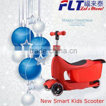 Child age new super kiddie scooter, kids smart scooter with removed seat&container