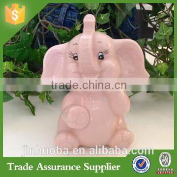 Cute Funny Customize Resin Baby Elephant Piggy Bank Home Decoration