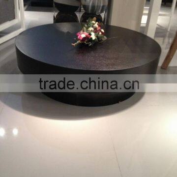 round modern center table oak veneer