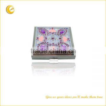 crystal decorative compact mirror