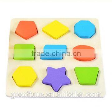 9 Pieces Shape Cognition Puzzle Colorful Intellent Geometry Puzzle