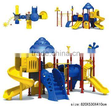 Outdoor plastic slide playground