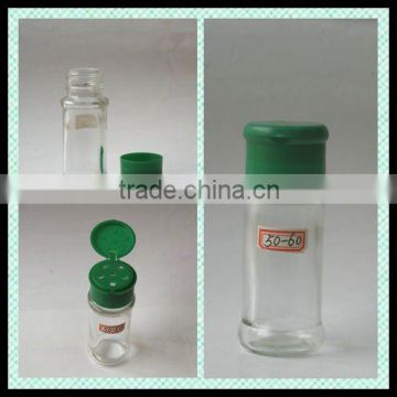 70ml Salt & Pepper Glass Bottle With Plastic Shaker