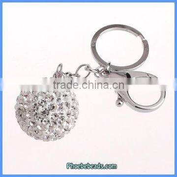 Wholesale New Arrival Fashion Round Crystal Ball Keychain CPP-008