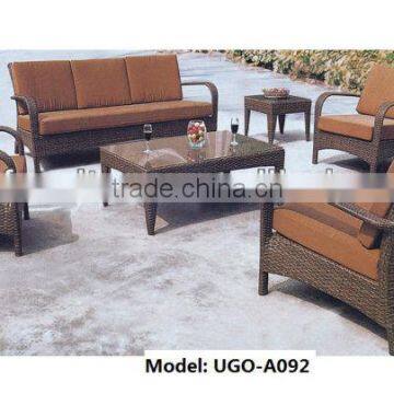 Sofa rattan furniture UGO poly wicker outdoor furniture melbourne set